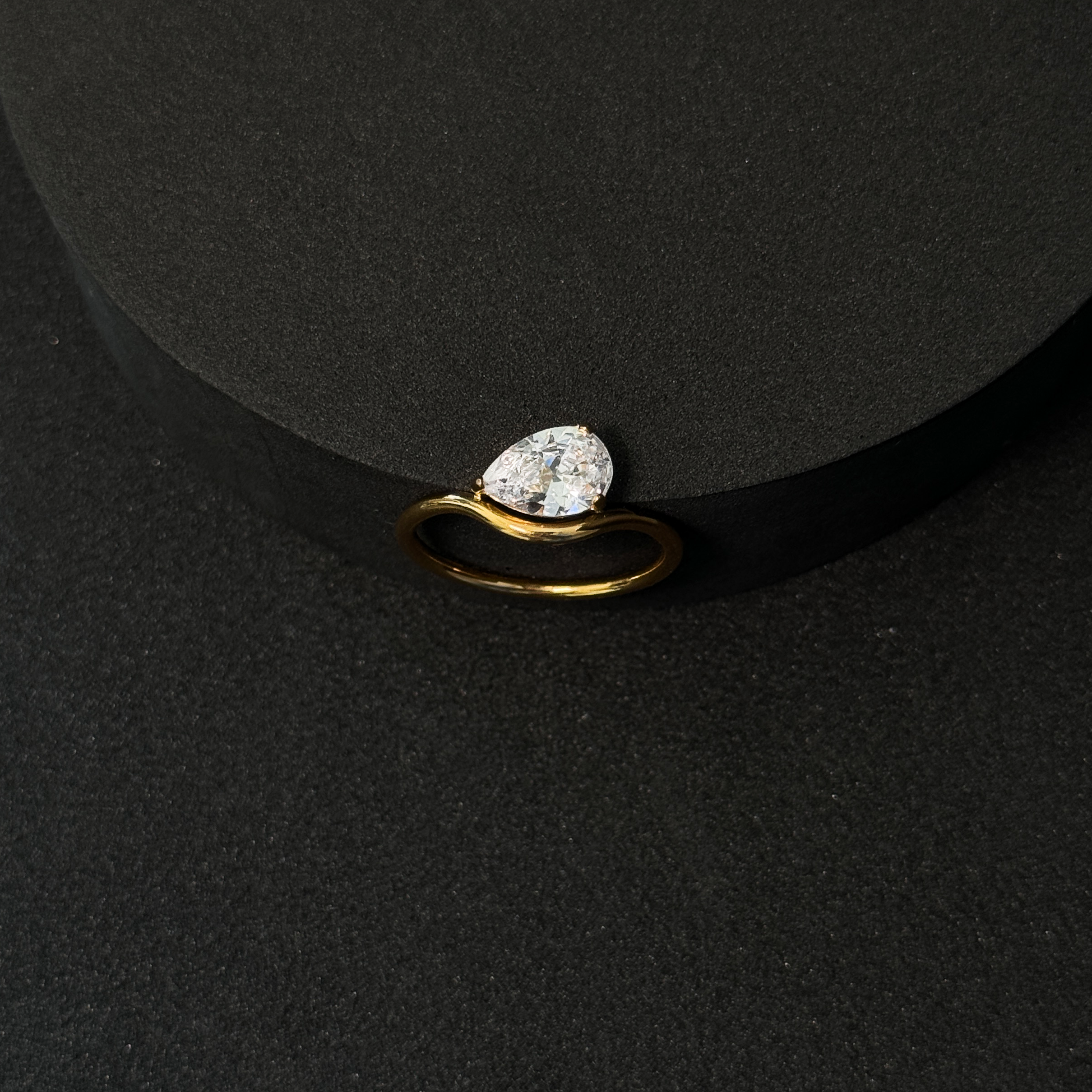 Dainty Pear Ring